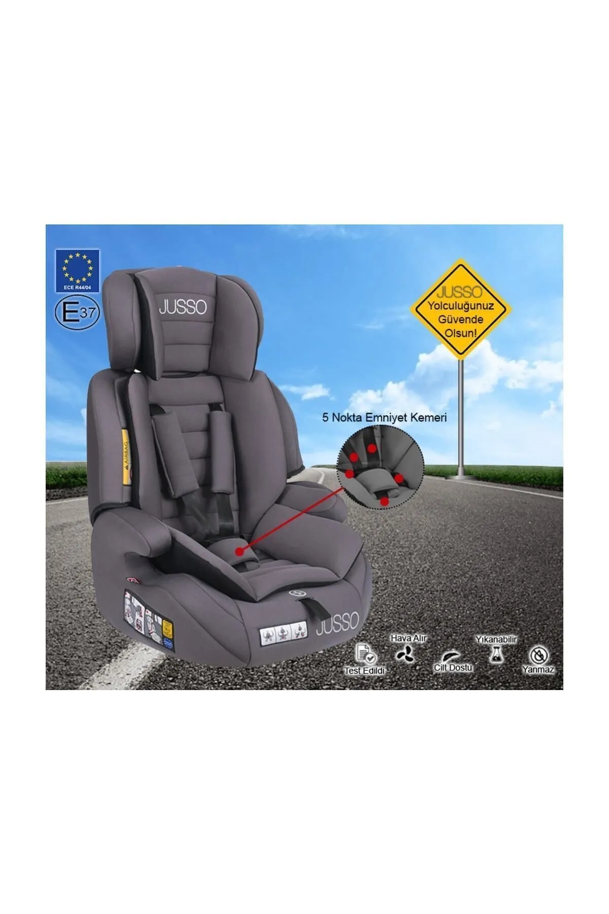 Vavbaby%20Fixed%20Travel%209-36Kg%20Oto%20Koltuğu%20-%20Gri