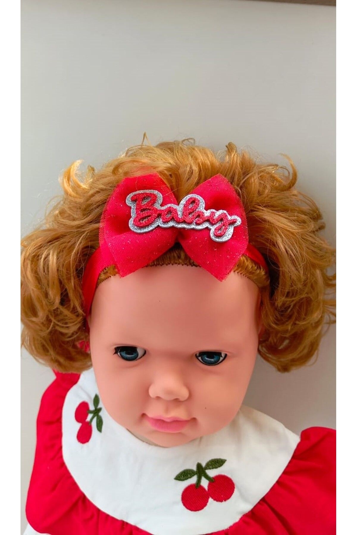 VaVbaby%20Ruby%20Barbie%20Kırmızı%20Renk%20Bebek%20Bandana%20ve%20Ayakkabı%200-6%20Ay%20Şirin%20Sevimli%20Rahat%20Yumuşak%20Taban