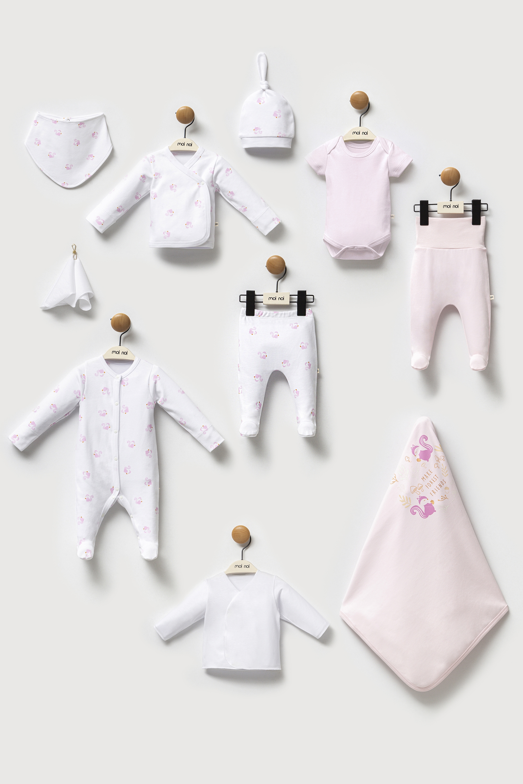 Vavbaby%20Organik%2010’lu%20Hastane%20Çıkışı%20Sincap%20Model%20Pembe%20