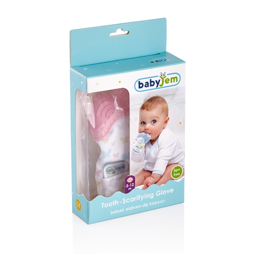 Babyjem%20Diş%20Kaşıyıcı%20Eldiven%20Pembe