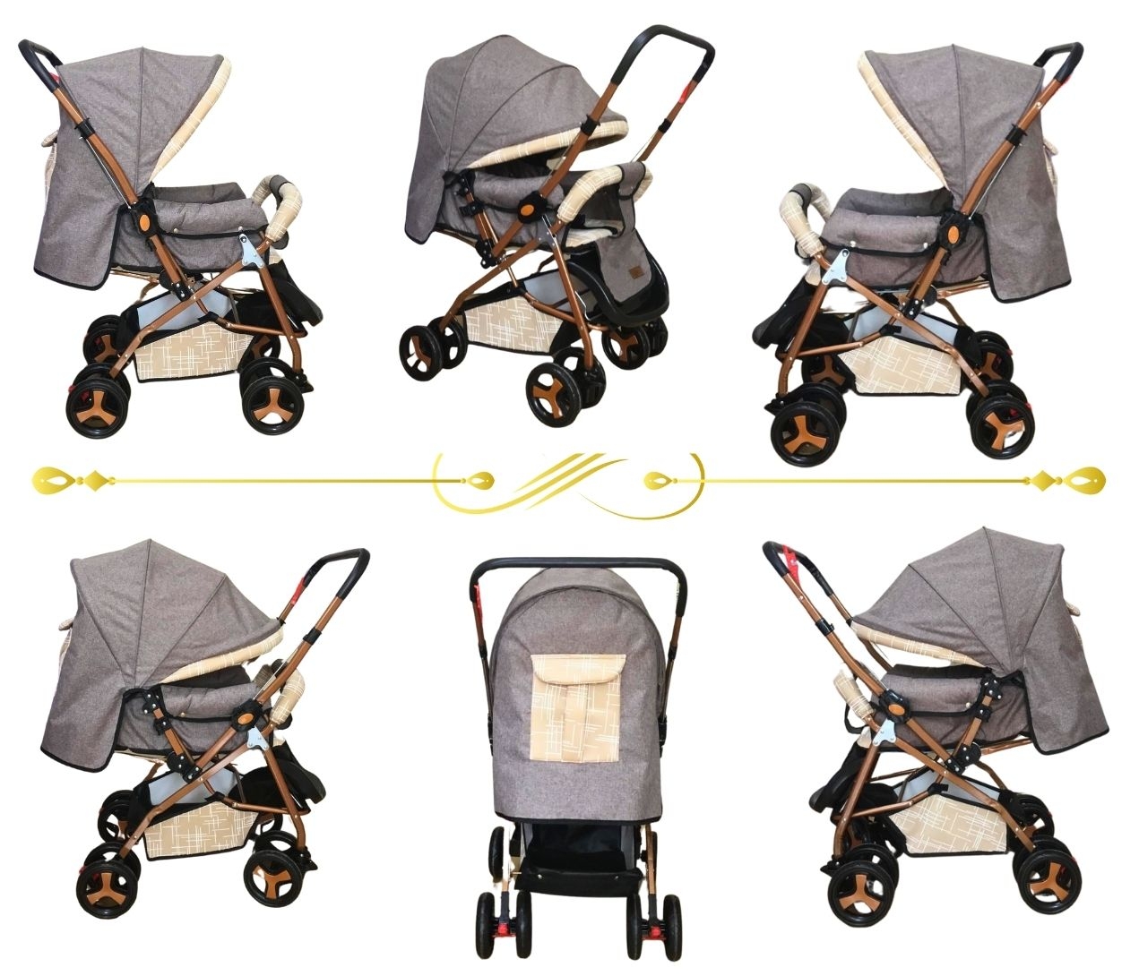 Vavbaby%20Dual%20Comfort%20Line%20Çift%20Yönlü%20Bebek%20Arabası%20Bej-Gold